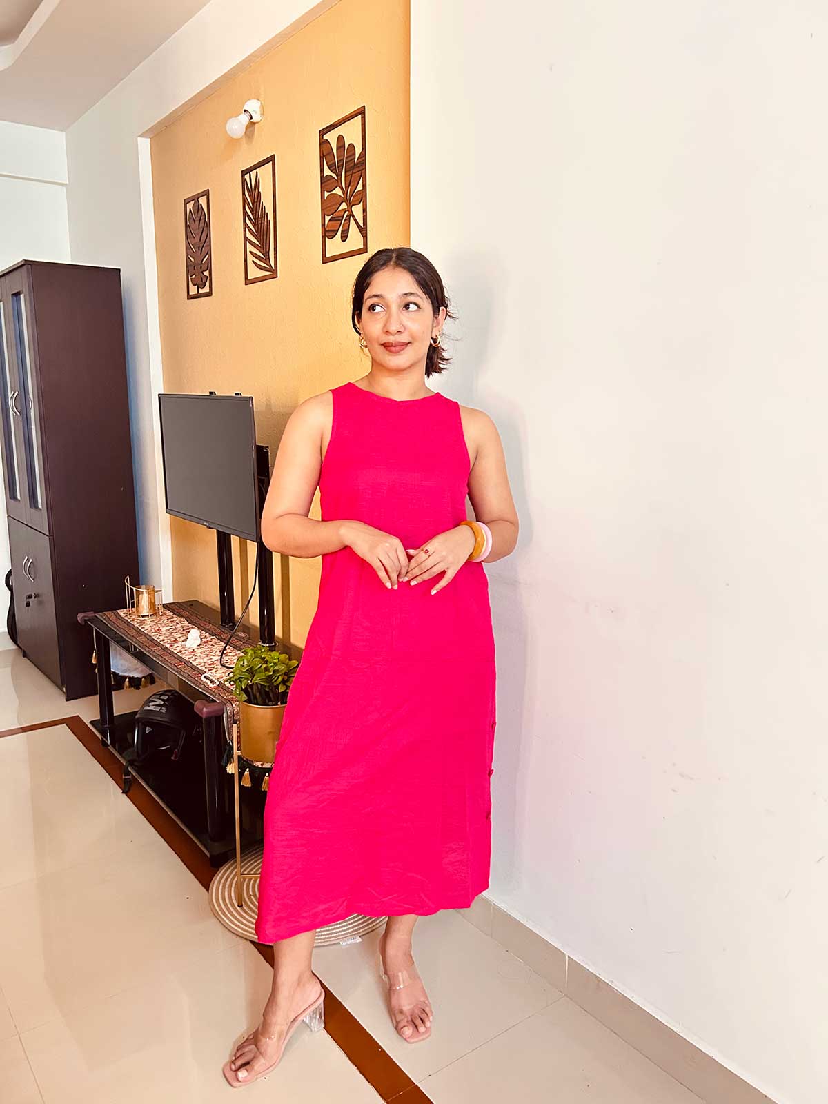 Navi Dark pink Dresse