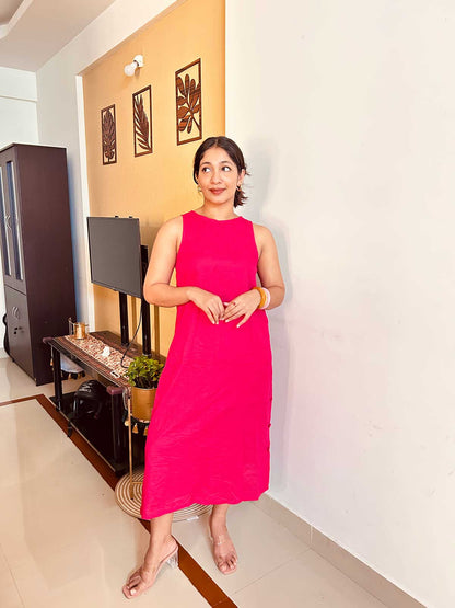 Navi Dark pink Dresse