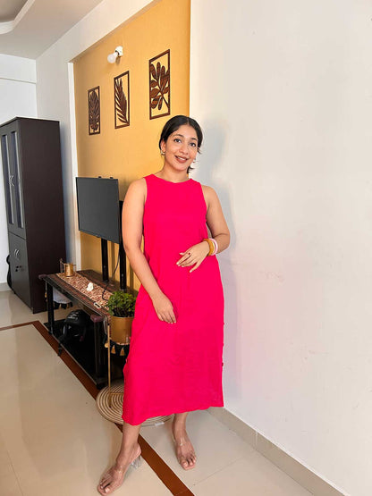 Navi Dark pink Dresse