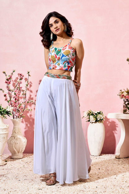 Vashti Elegant Crepe Shrug Set