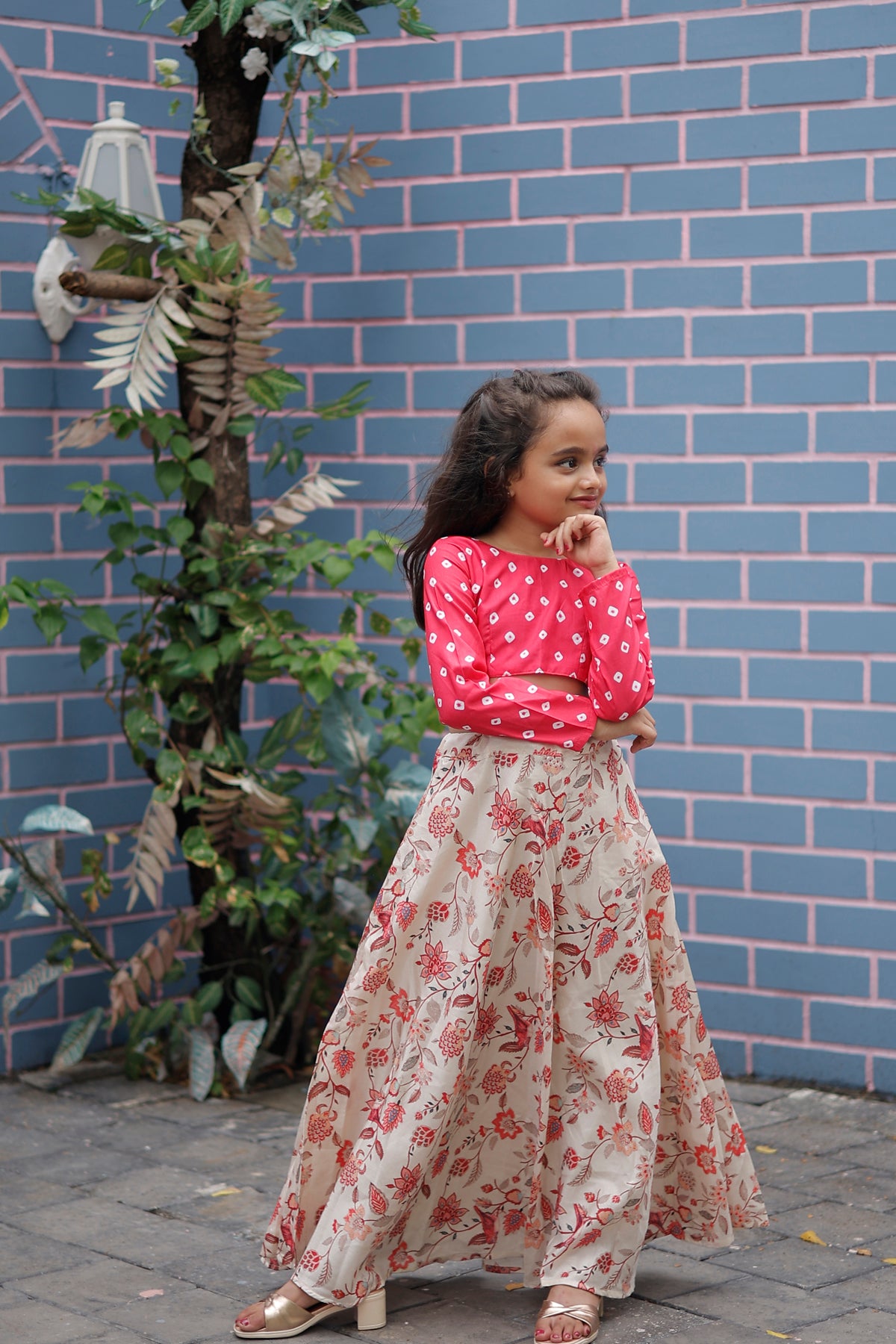 Stylish Kids Printed Lehenga Choli
