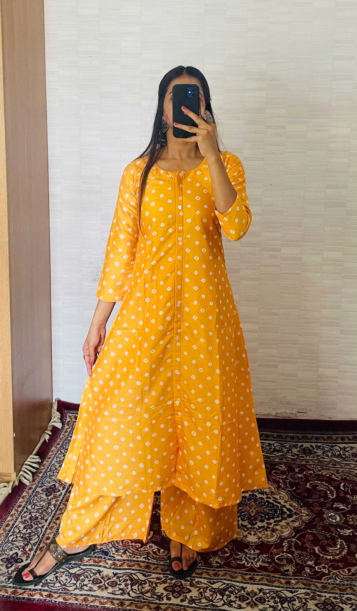YELLOW KURTA SET