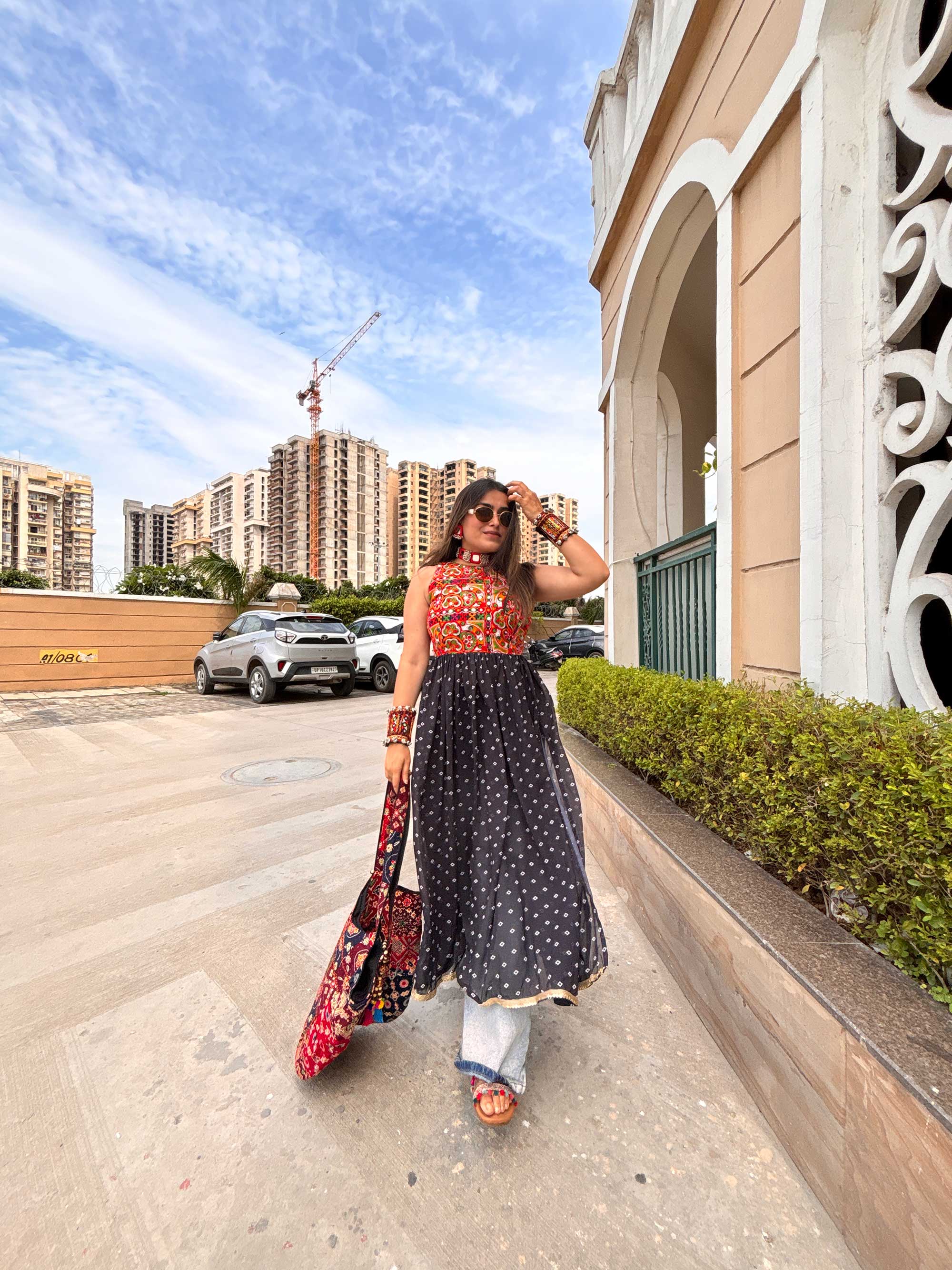 Navratri Special Kurti with Katchi Gamthi WORK