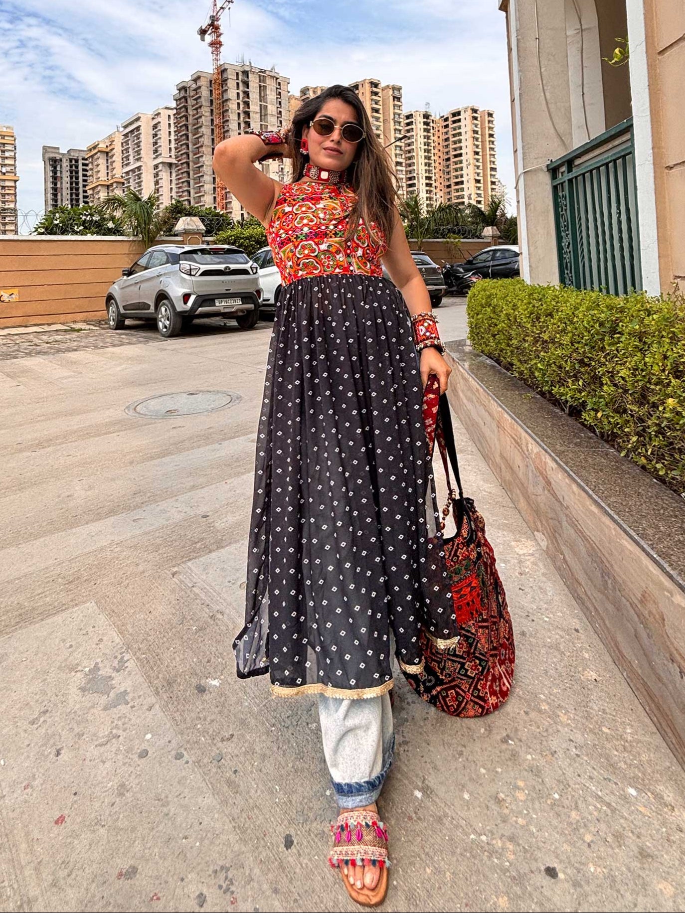 Navratri Special Kurti with Katchi Gamthi WORK