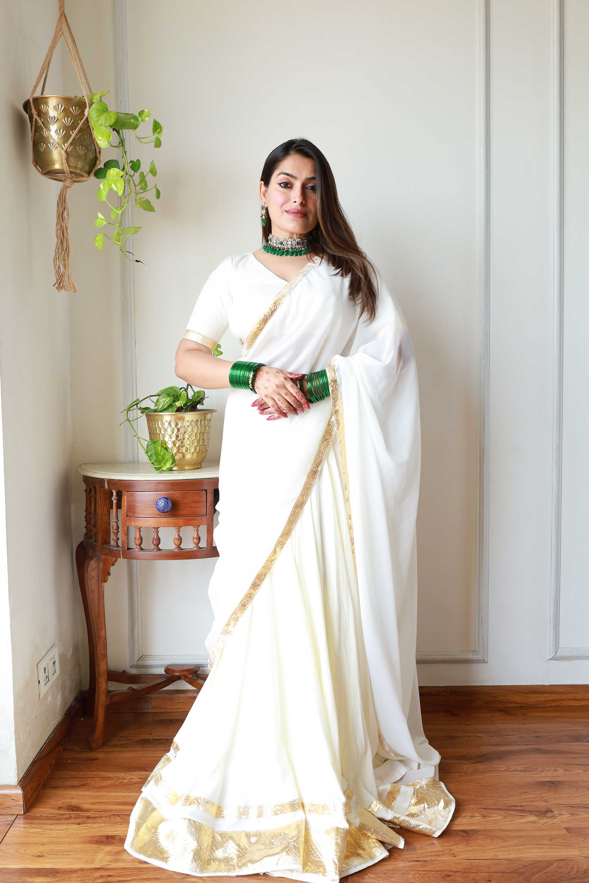 OFFWHITE LEHENGA CHOLI