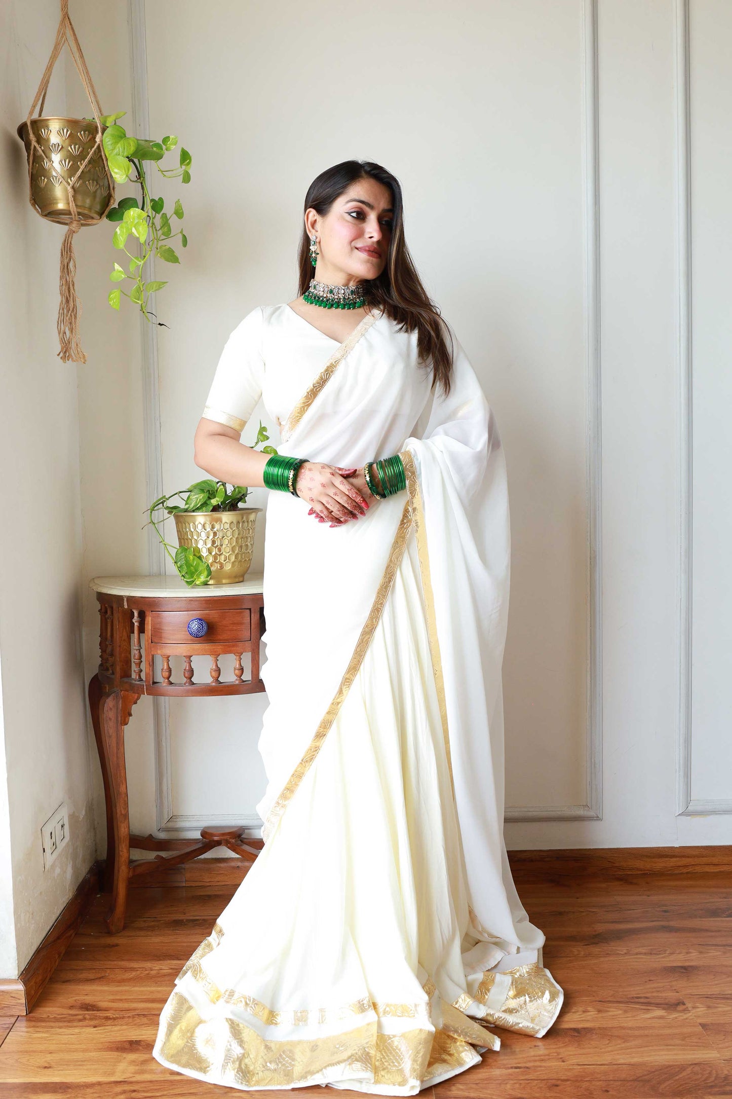 OFFWHITE LEHENGA CHOLI