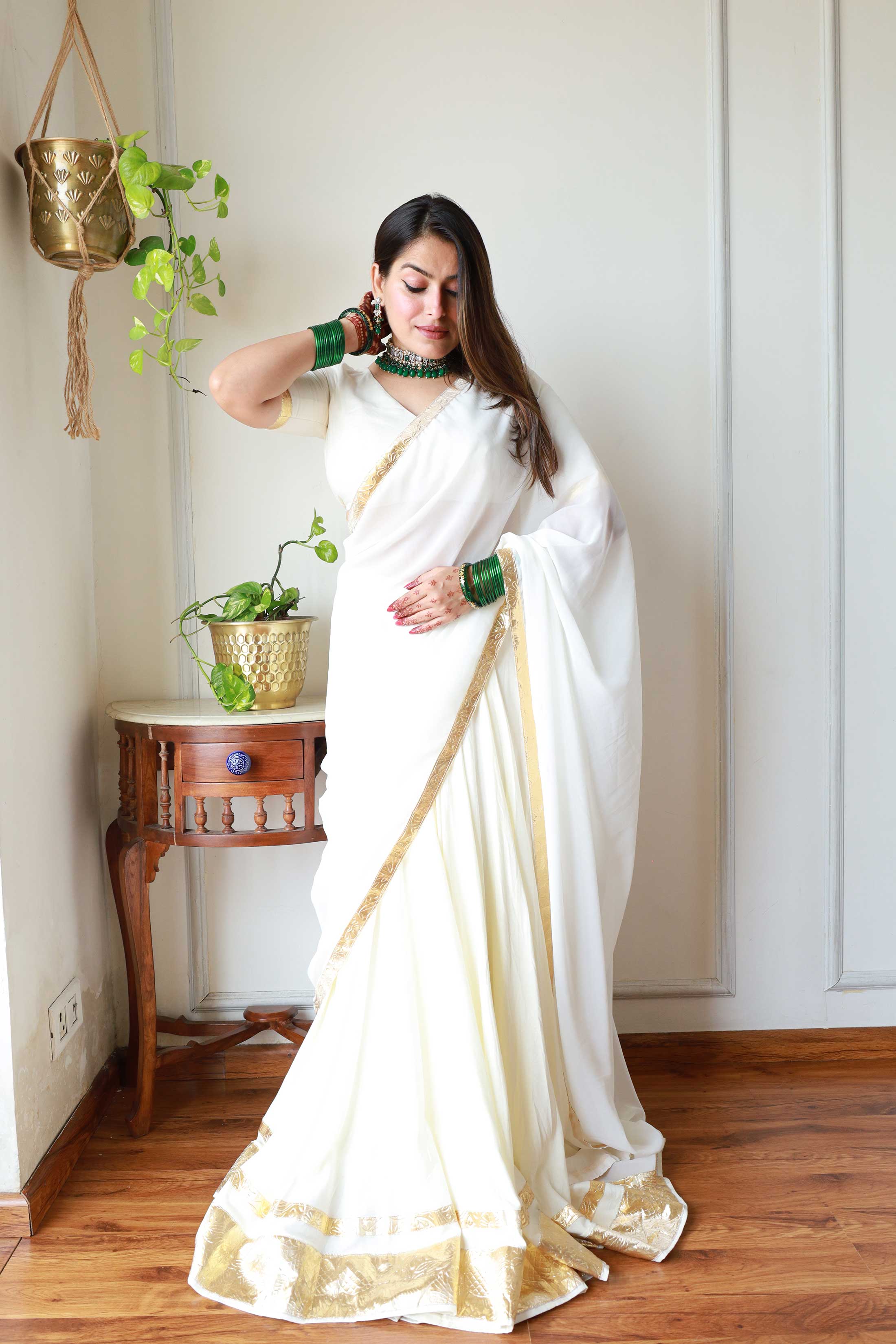 OFFWHITE LEHENGA CHOLI