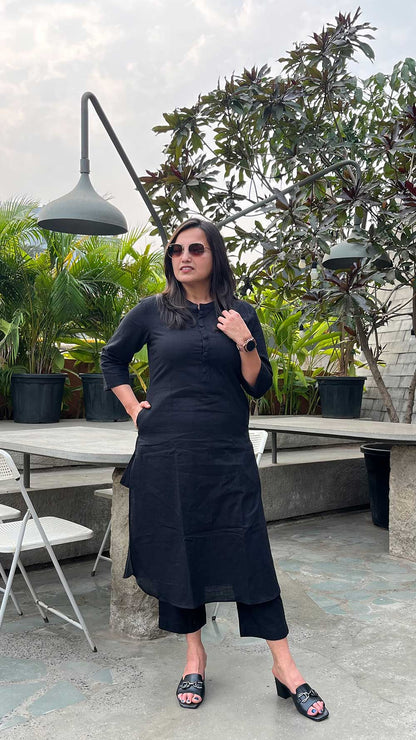ZIYA BLACK COORED SET