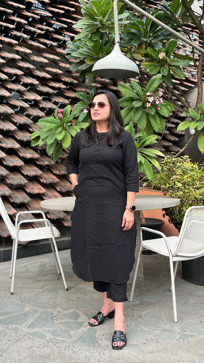 ZIYA BLACK COORED SET