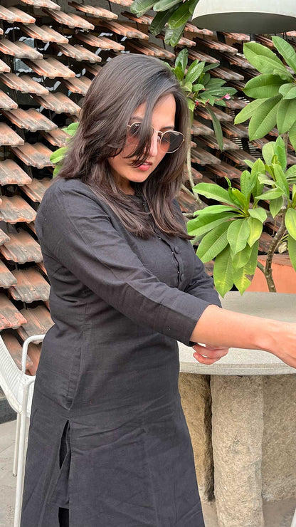 ZIYA BLACK COORED SET
