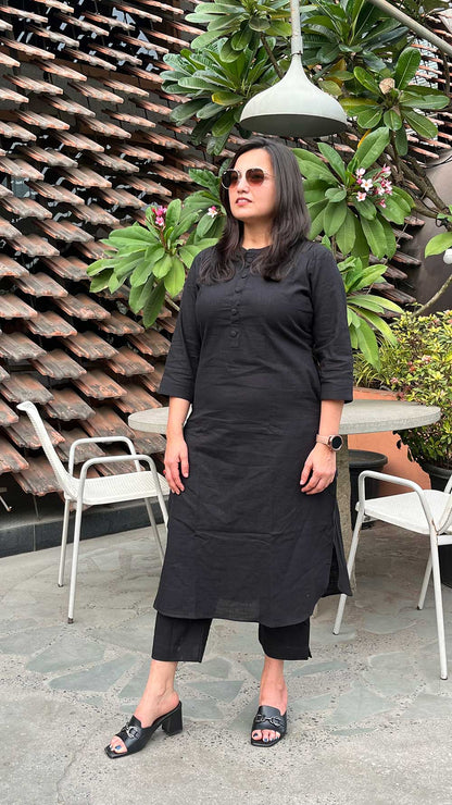 ZIYA BLACK COORED SET
