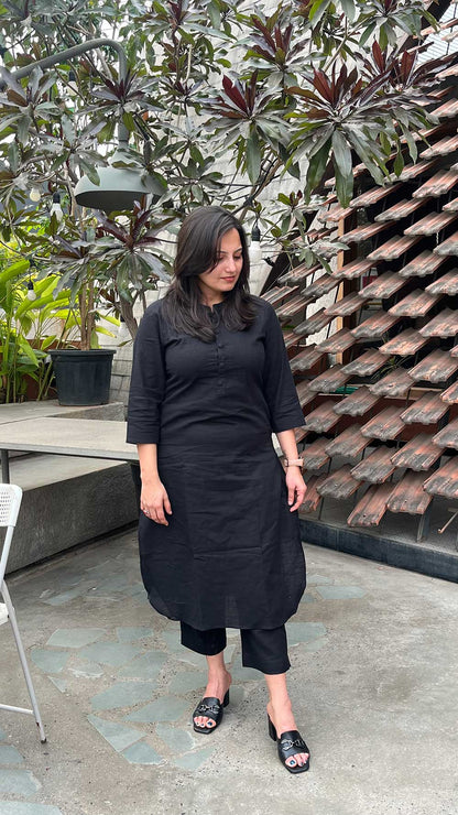 ZIYA BLACK COORED SET