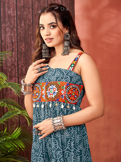 Navratri Special Faux Georgette Gown