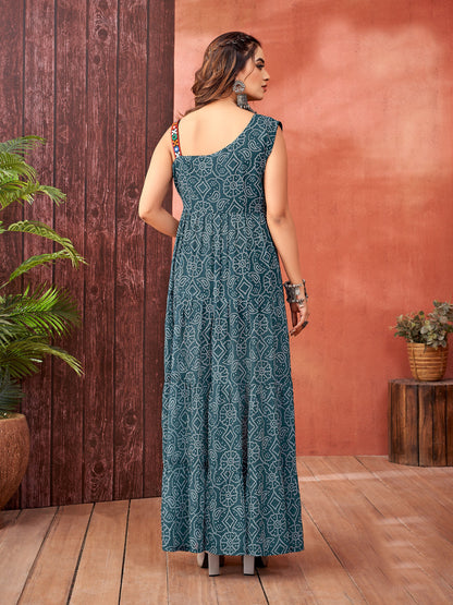 Navratri Special Faux Georgette Gown
