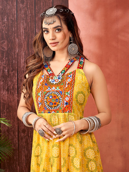 Navratri Special Faux Georgette Gown