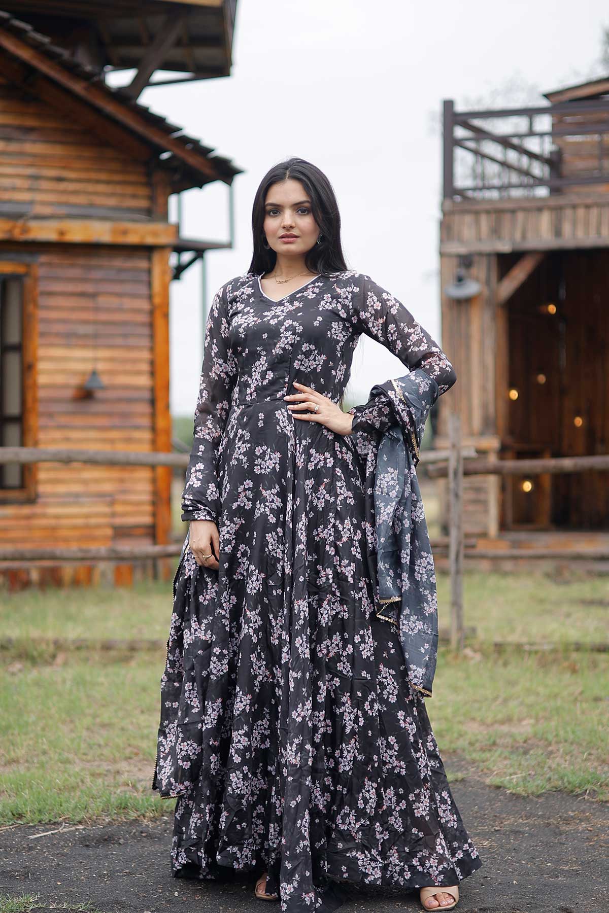 RHEA PRINTED MAXI SET