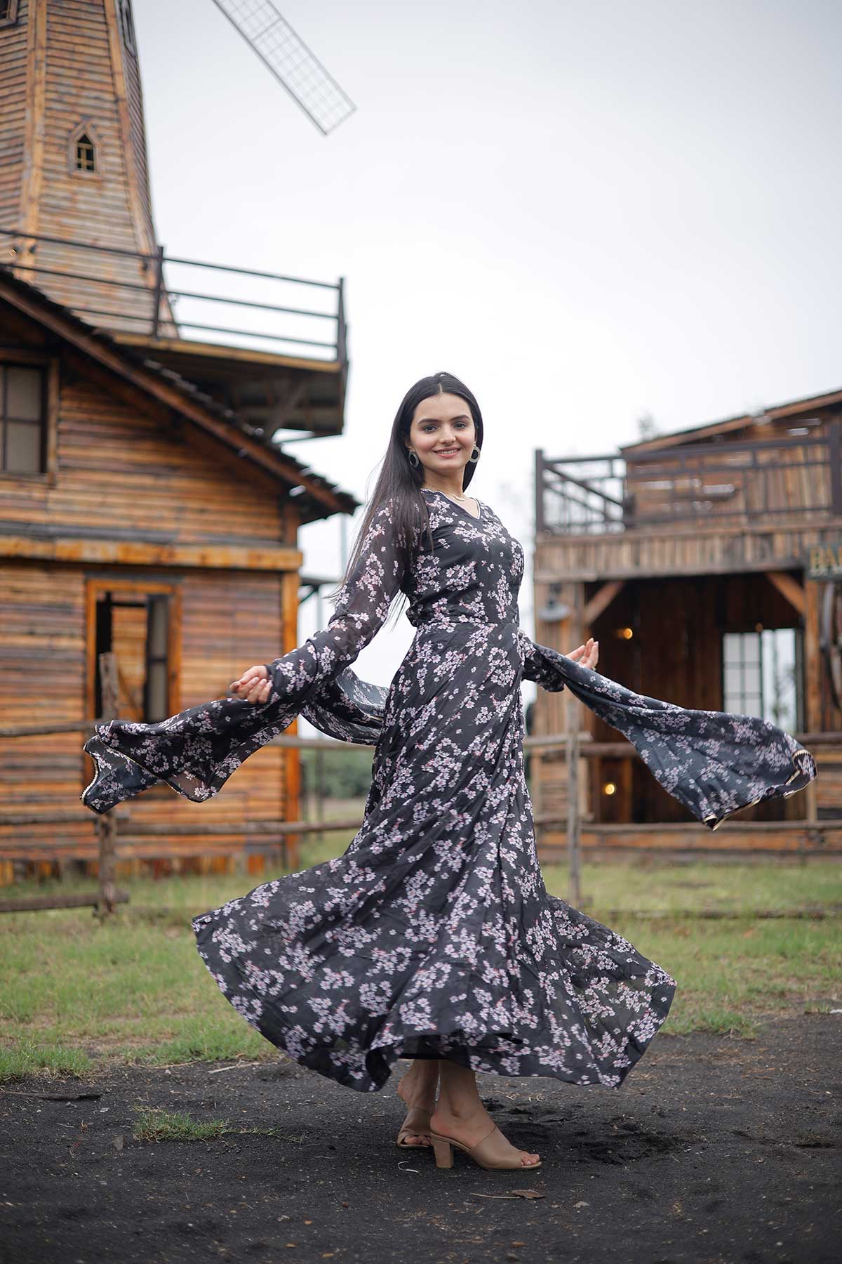 RHEA PRINTED MAXI SET