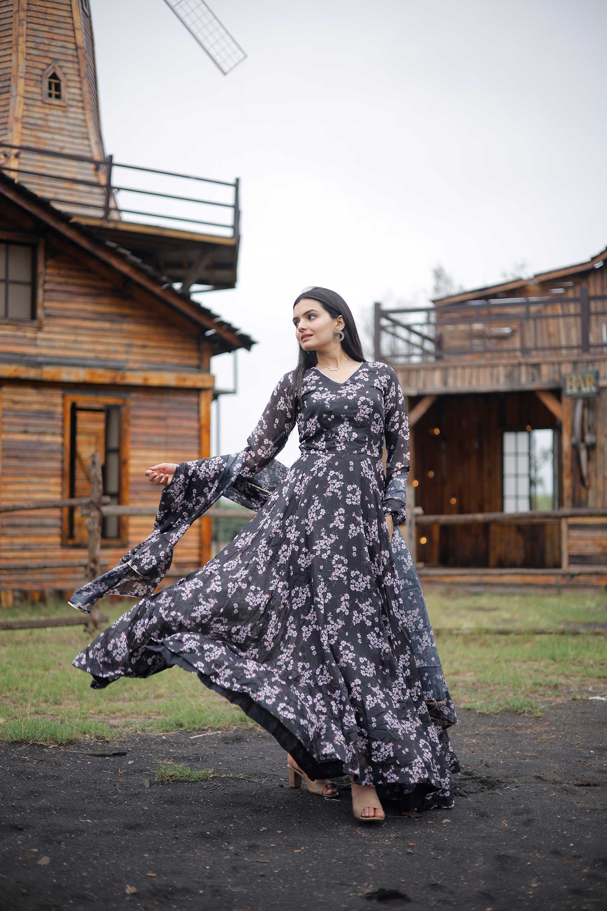 RHEA PRINTED MAXI SET