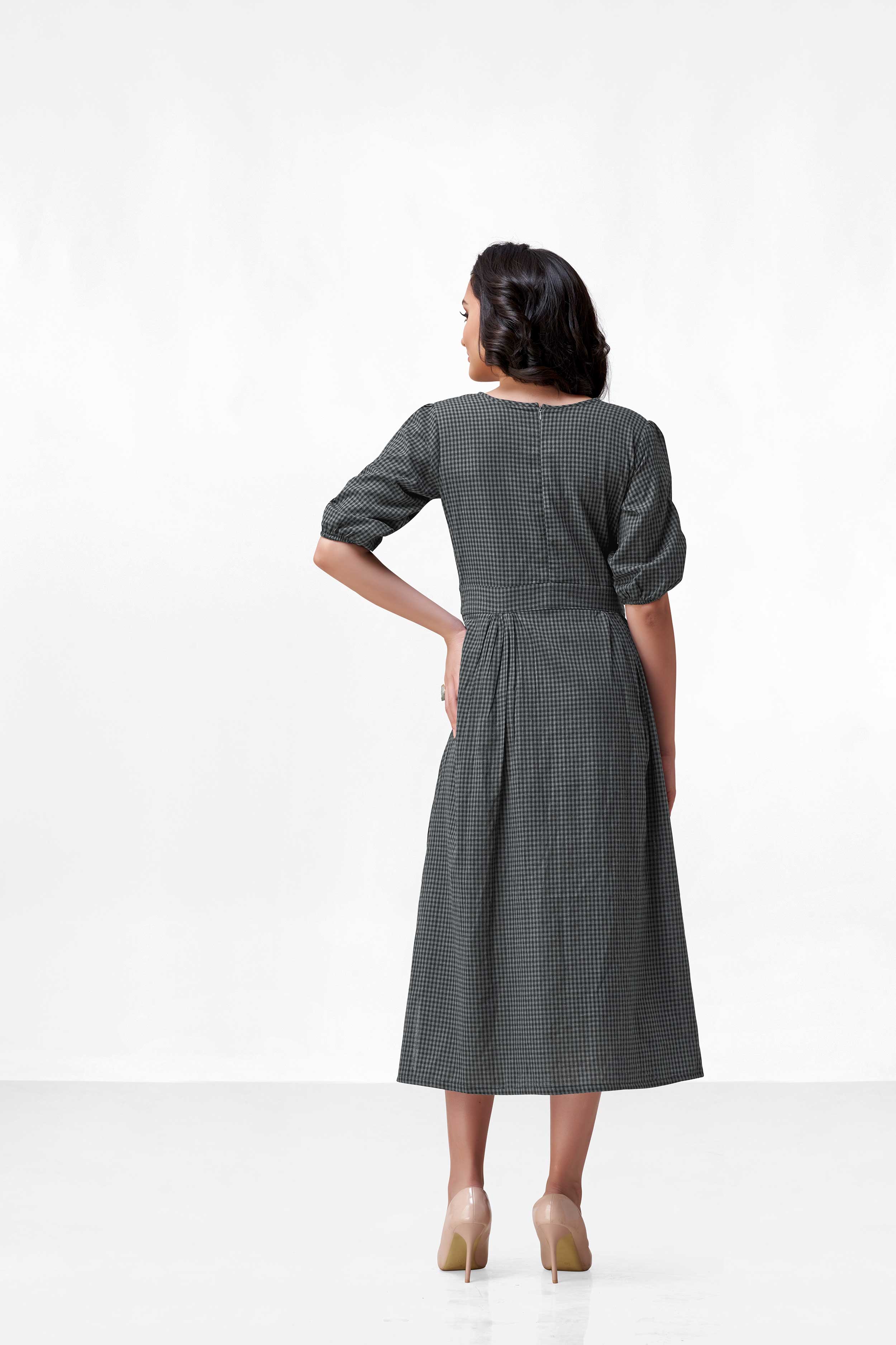 ORA BLACK & GREY DRESS