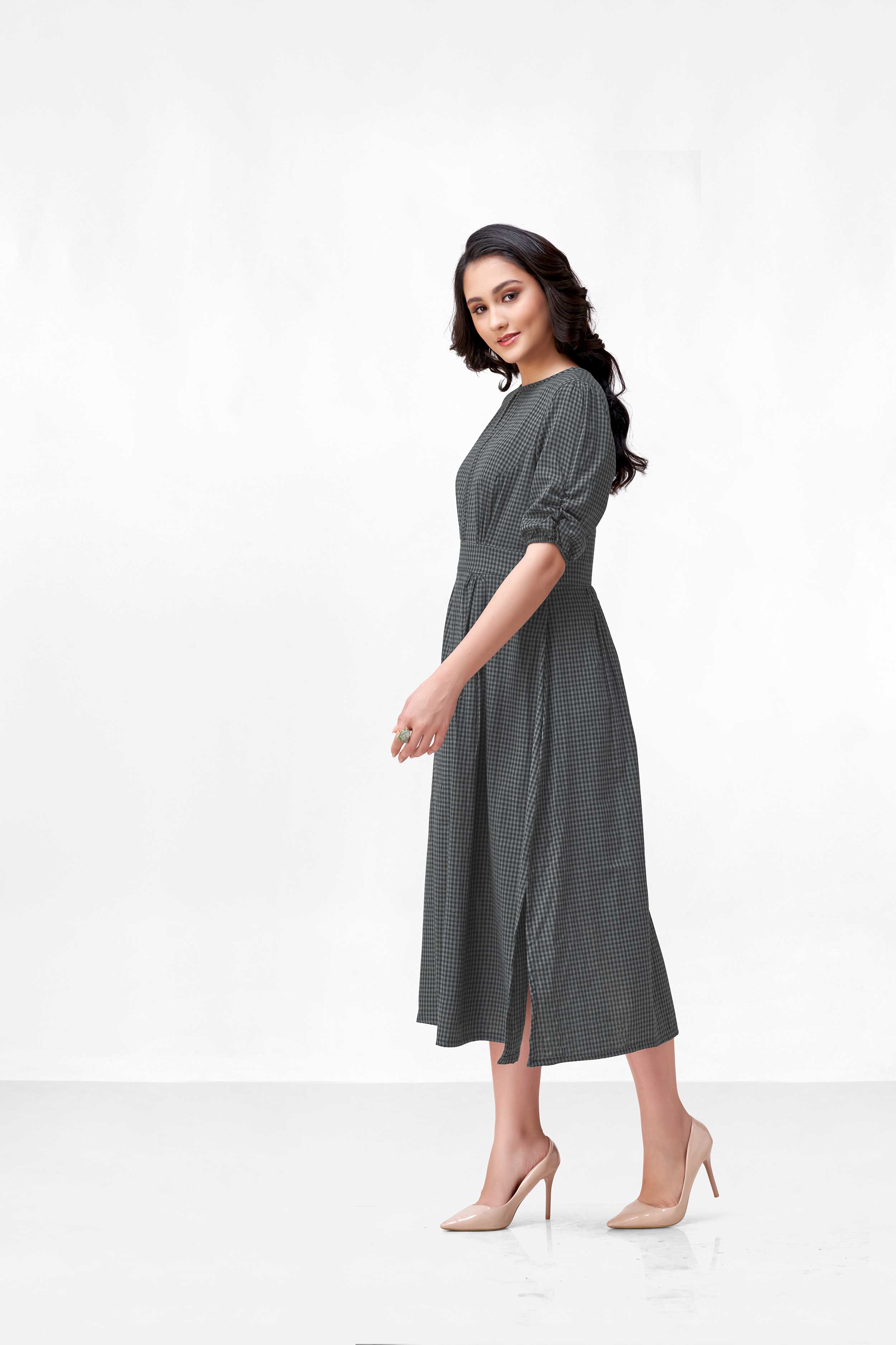 ORA BLACK & GREY DRESS