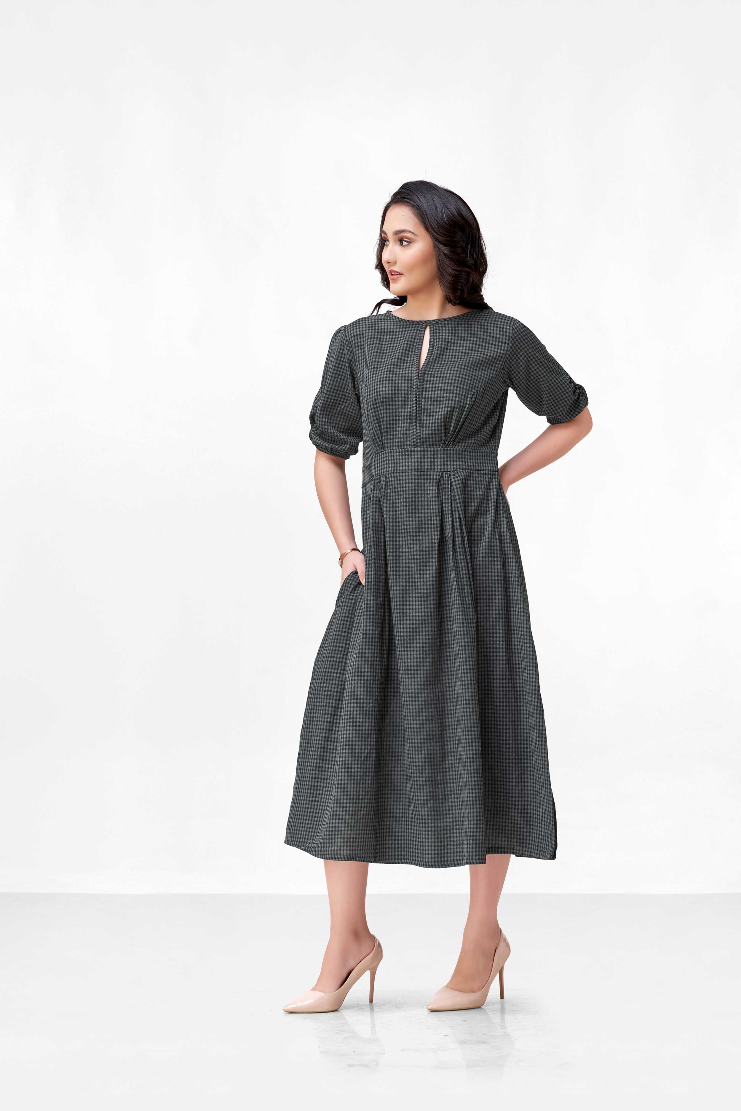 ORA BLACK & GREY DRESS