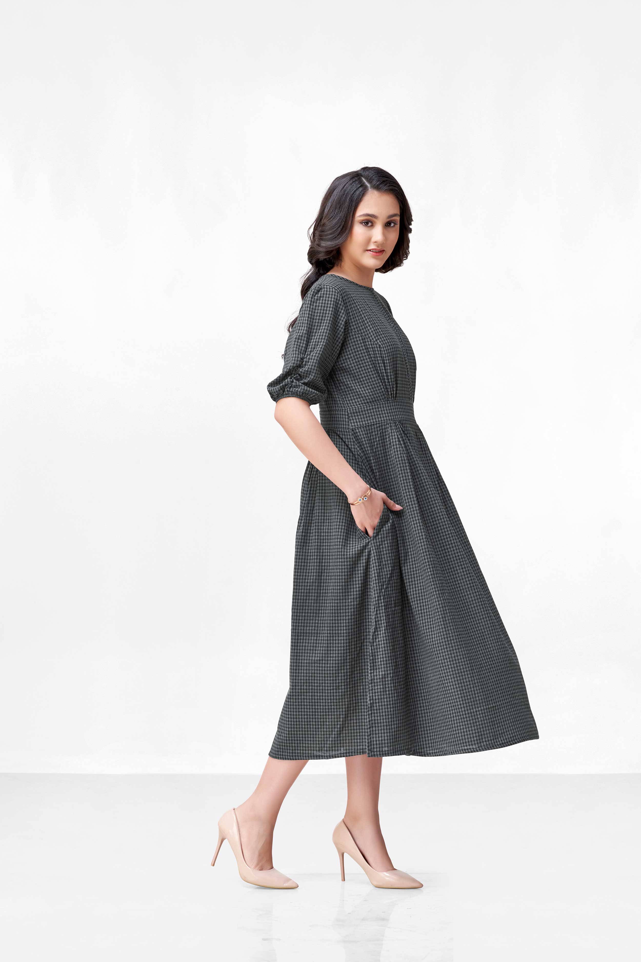ORA BLACK & GREY DRESS