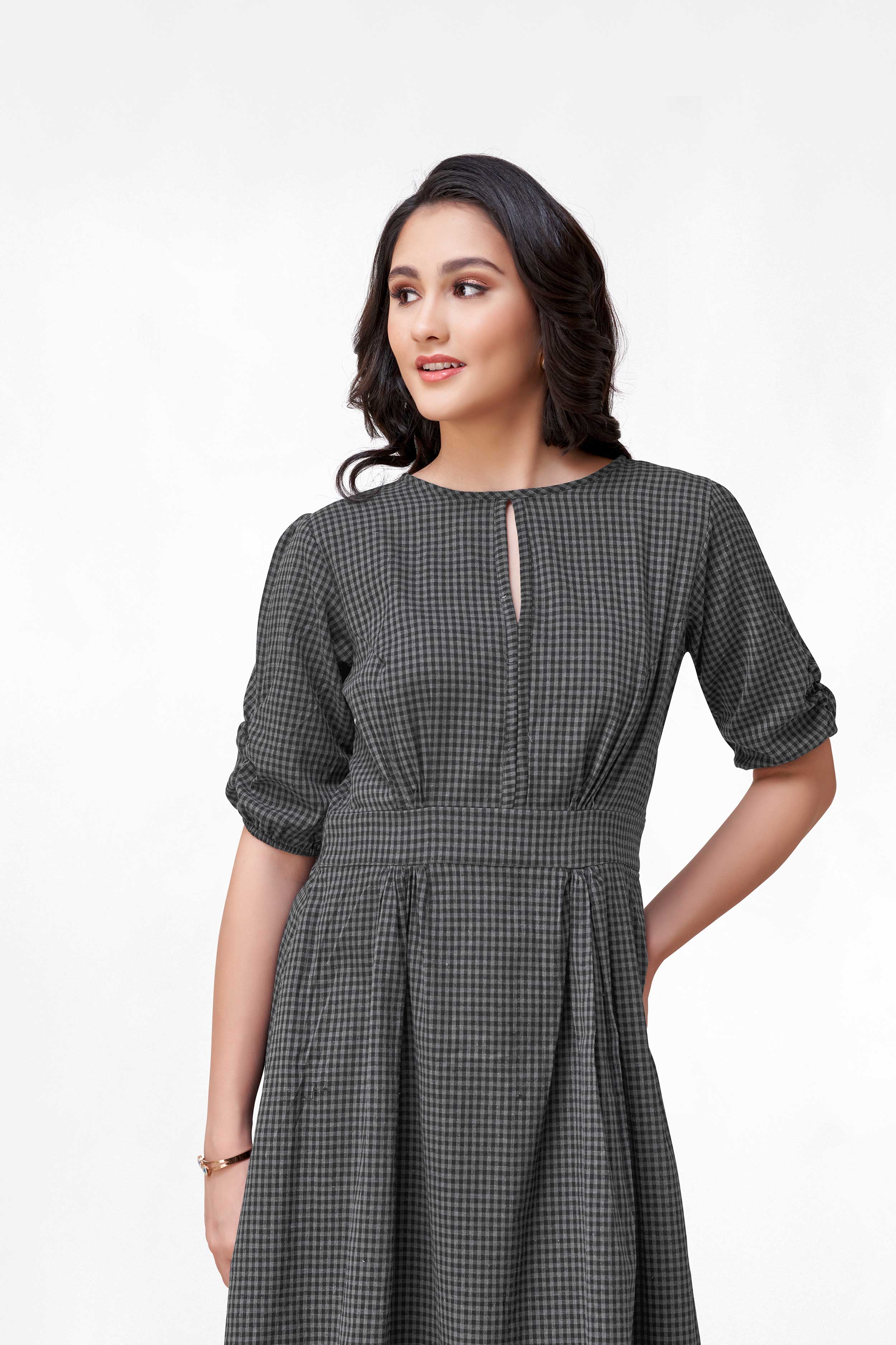 ORA BLACK & GREY DRESS