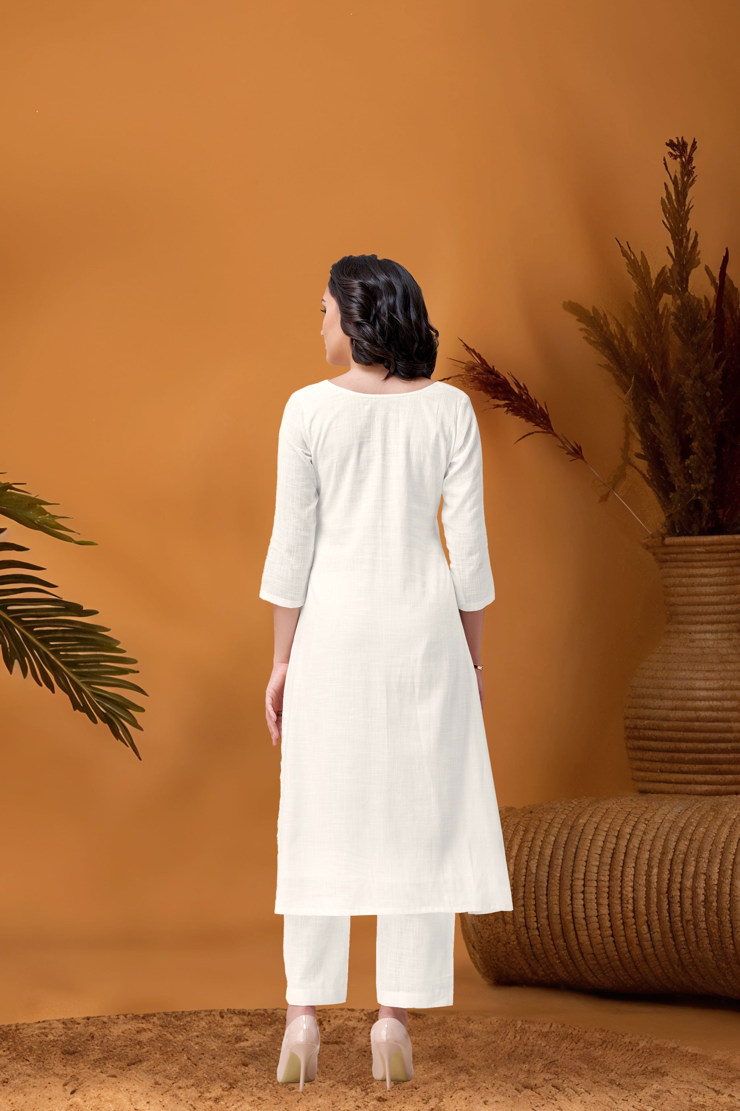 DIYA WHITE KURTA SET