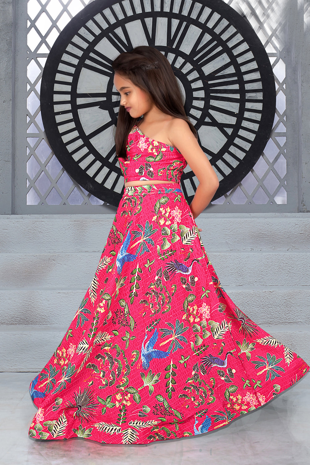 NORI PIKN CHINON SEQUENCE KIDS LEHENGA CHOLI