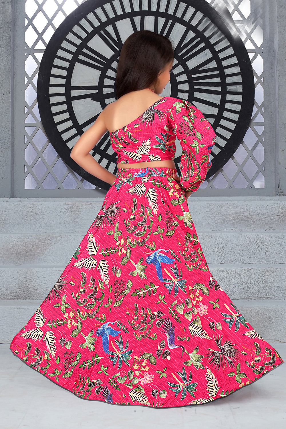 NORI PIKN CHINON SEQUENCE KIDS LEHENGA CHOLI