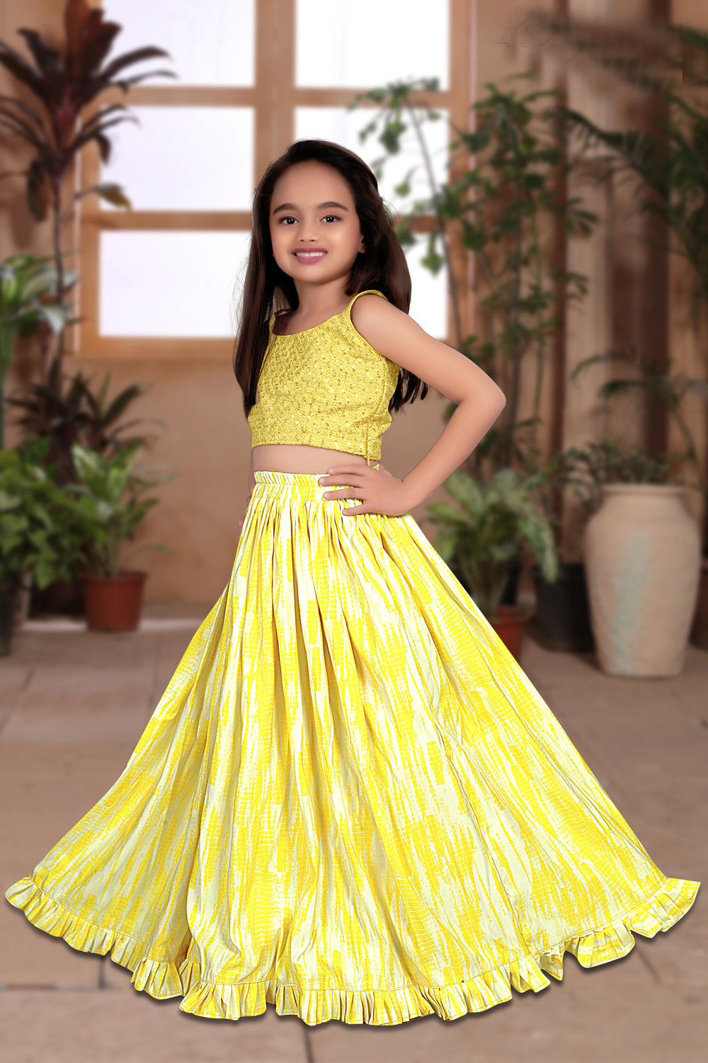 KAI EMBROIDERY KIDS LEHENGA CHOLI