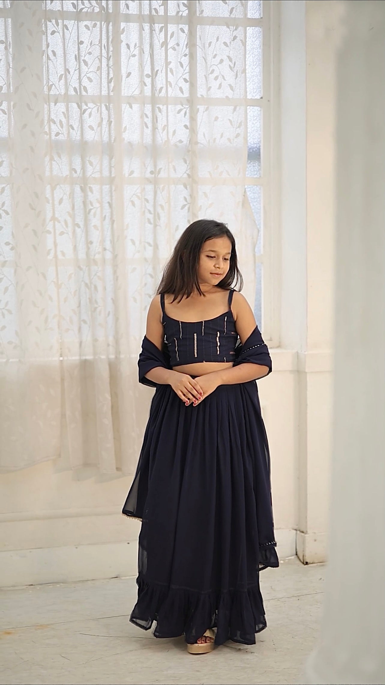 GYANA EMBROIDERY KIDS LEHENGA CHOLI