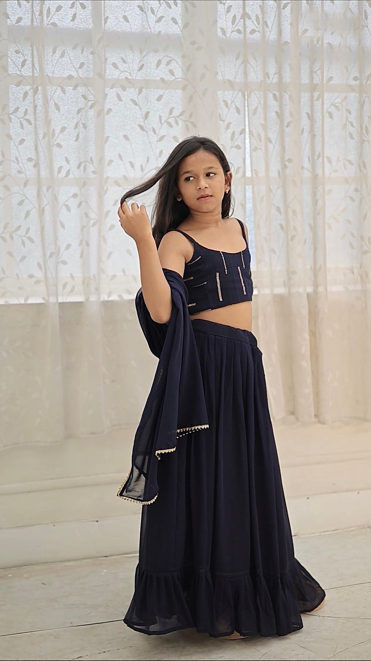 GYANA EMBROIDERY KIDS LEHENGA CHOLI