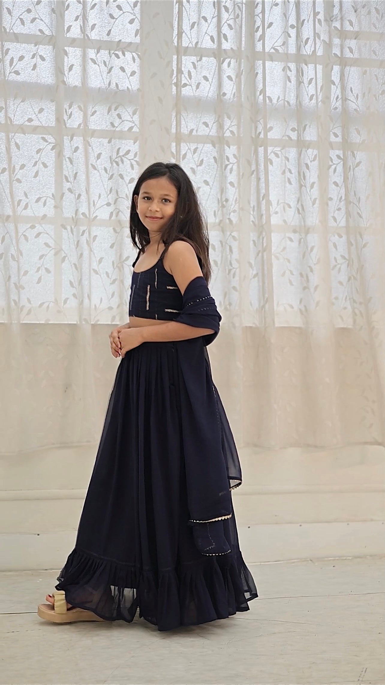 GYANA EMBROIDERY KIDS LEHENGA CHOLI