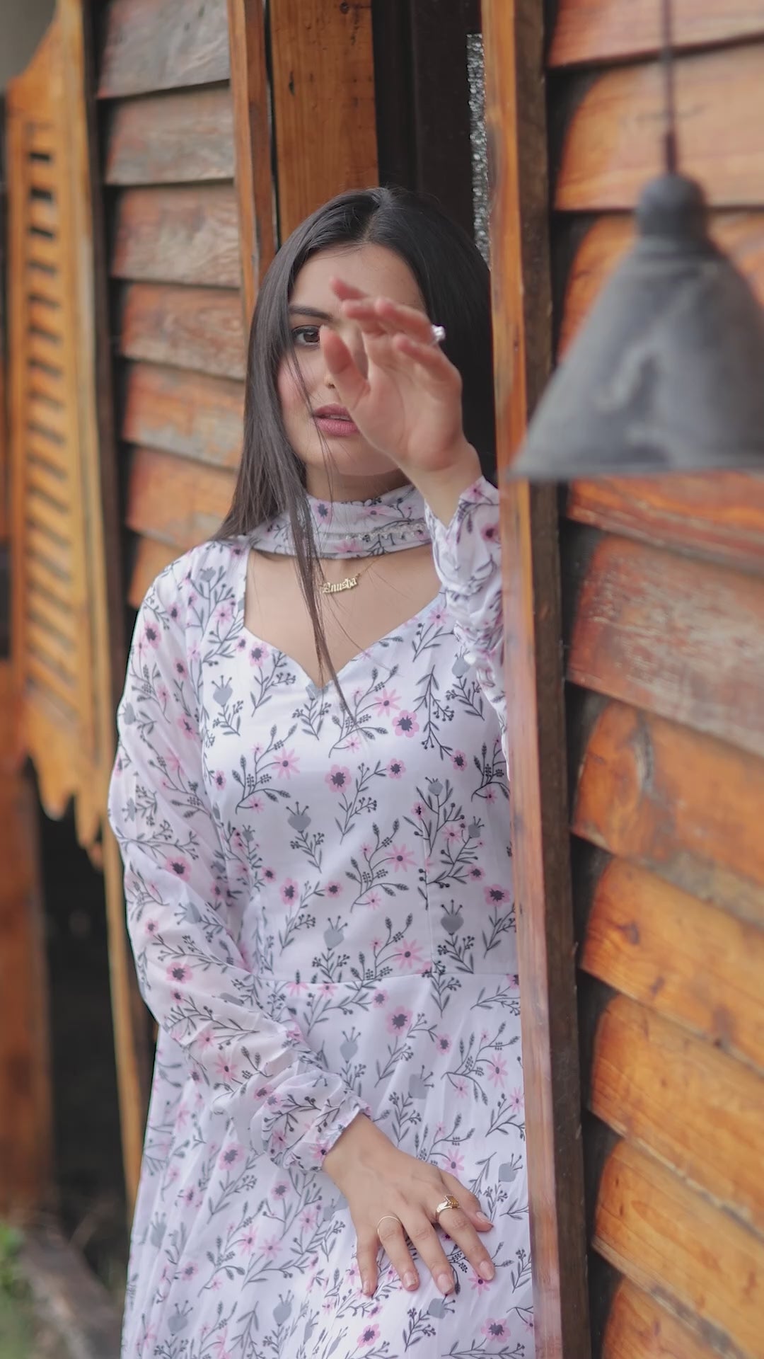 RHEA PRINTED TABBY SILK MAXI SET