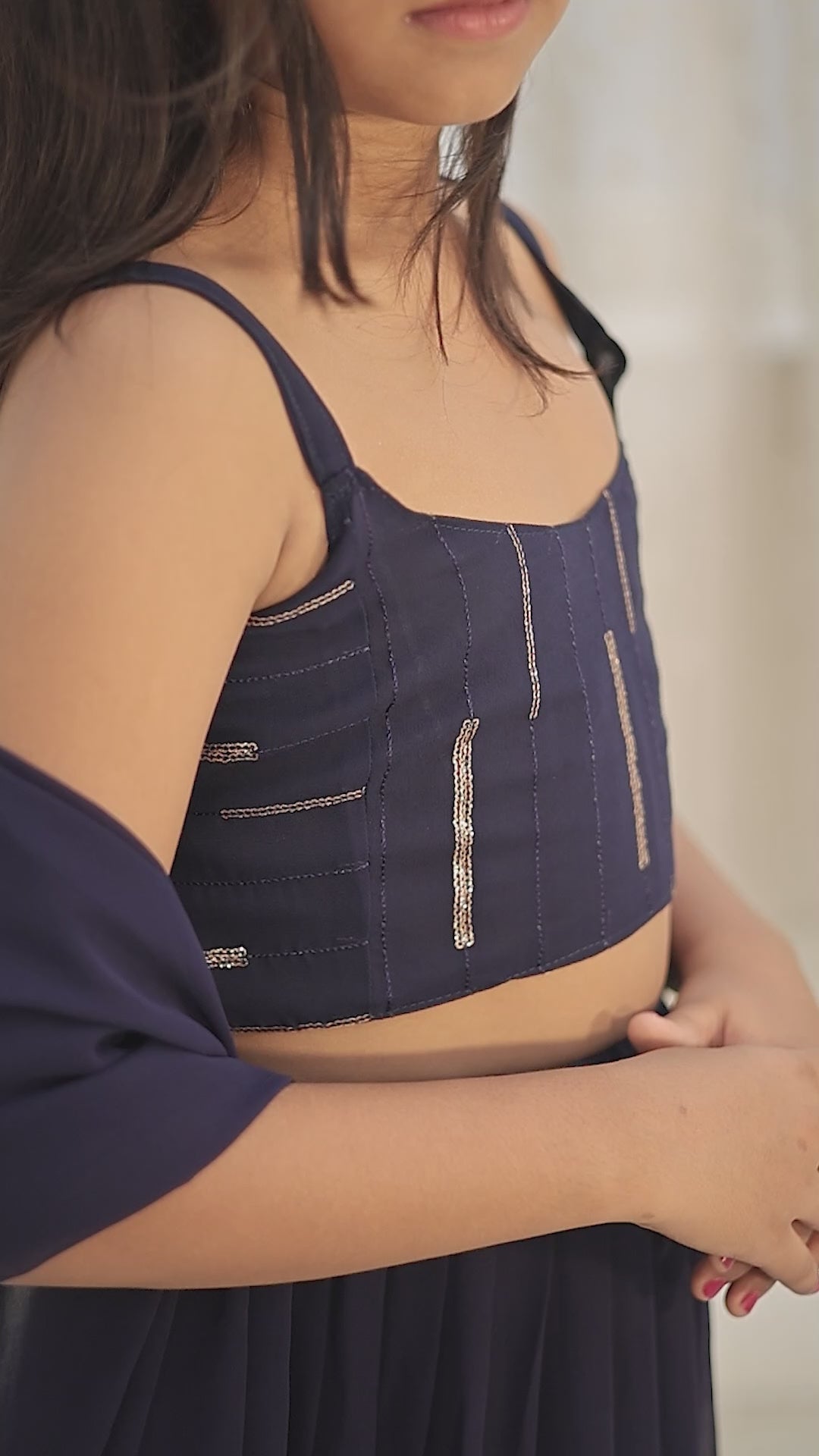 GYANA EMBROIDERY KIDS LEHENGA CHOLI