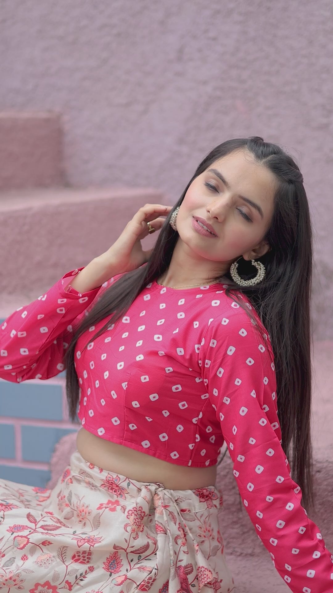 Elegant Mother and Kids Lehenga Set