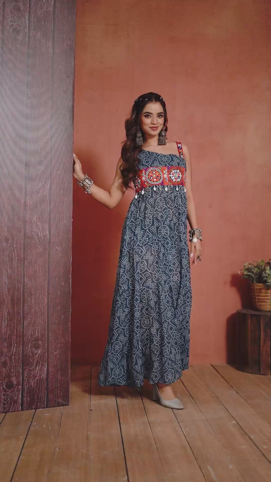 Navratri Special Faux Georgette Gown