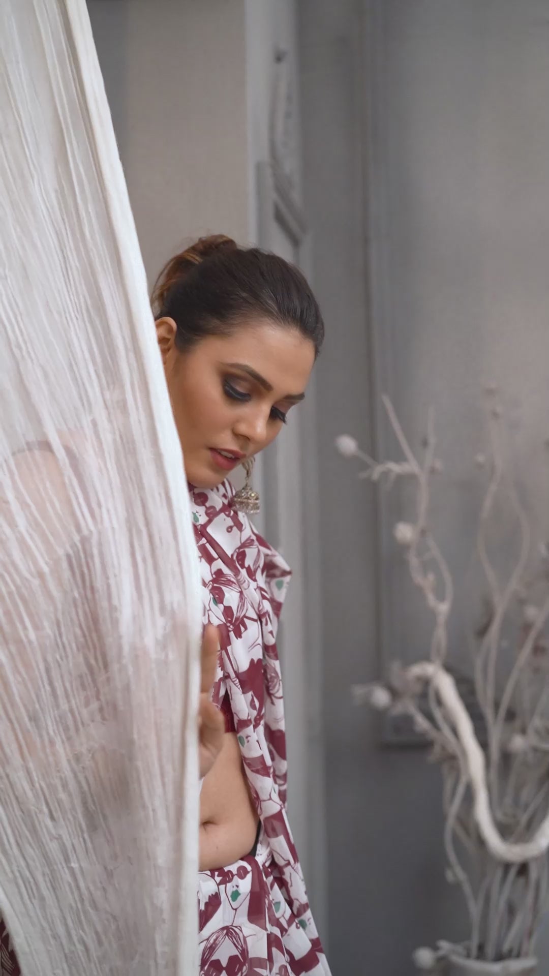 Elegant Faux Georgette Saree with Pure Raw Silk Blouse